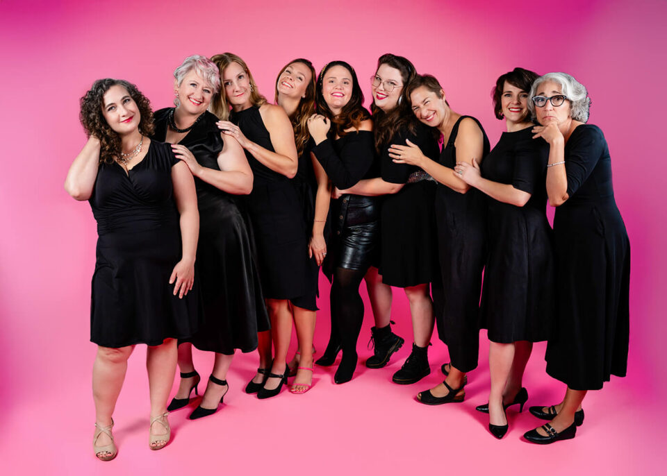 Shana Merlin performing with Girls Girls Girls Improvised Musicals